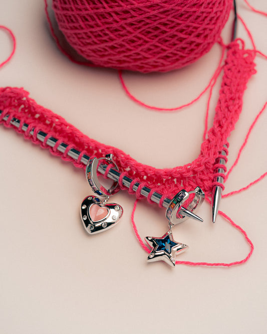Whimsical Star & Heart Earrings