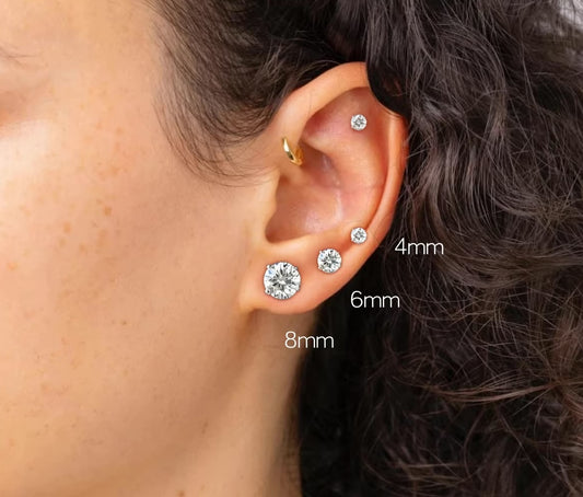 Candy Diamond Stud Earrings