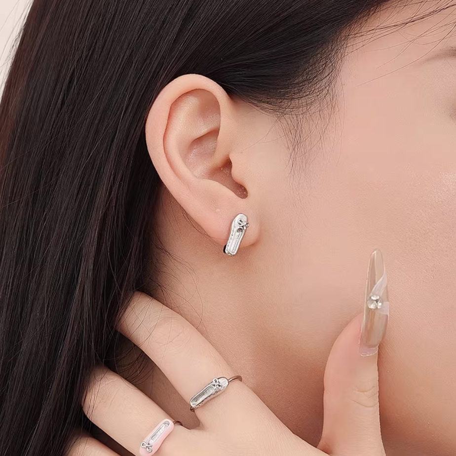 Mini Ballet Shoe Stud Earrings