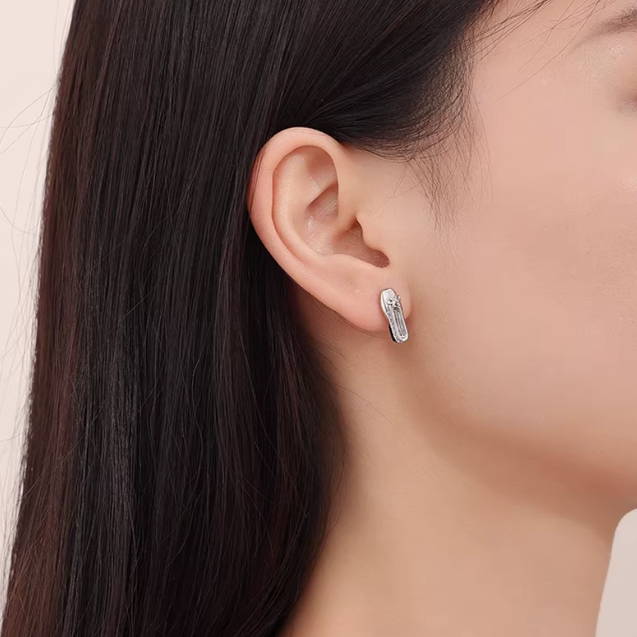 Mini Ballet Shoe Stud Earrings